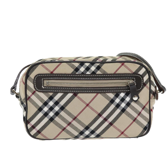 BURBERRY Nova Check Shoulder Bag Canvas Leather Beige Brown Auth hk1649 - Picture 3 of 16